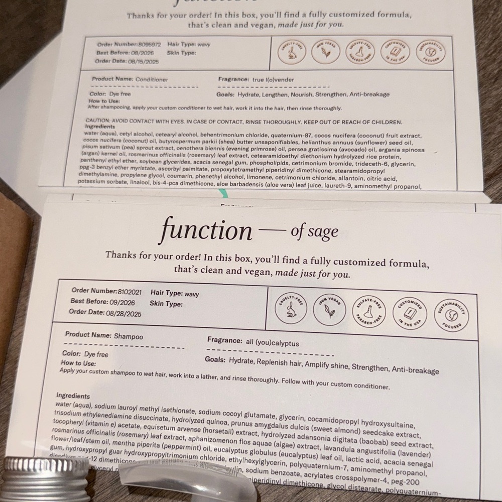 Custom hair Set function of beauty strength and hydrate for wavy hair - Picture 2 of 4